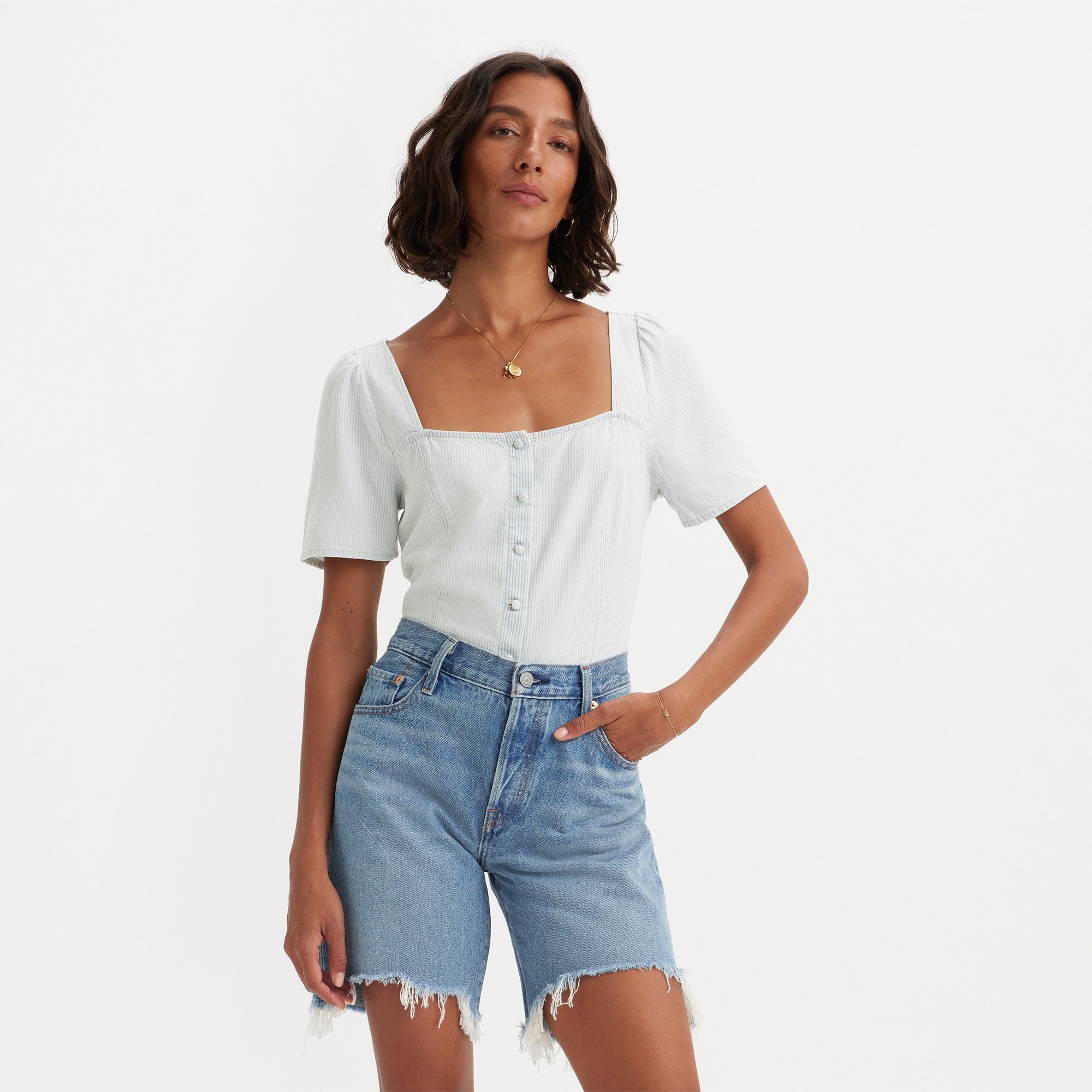 Levi's? Women's Pascale Short-Sleeve Blouse - 图片 3