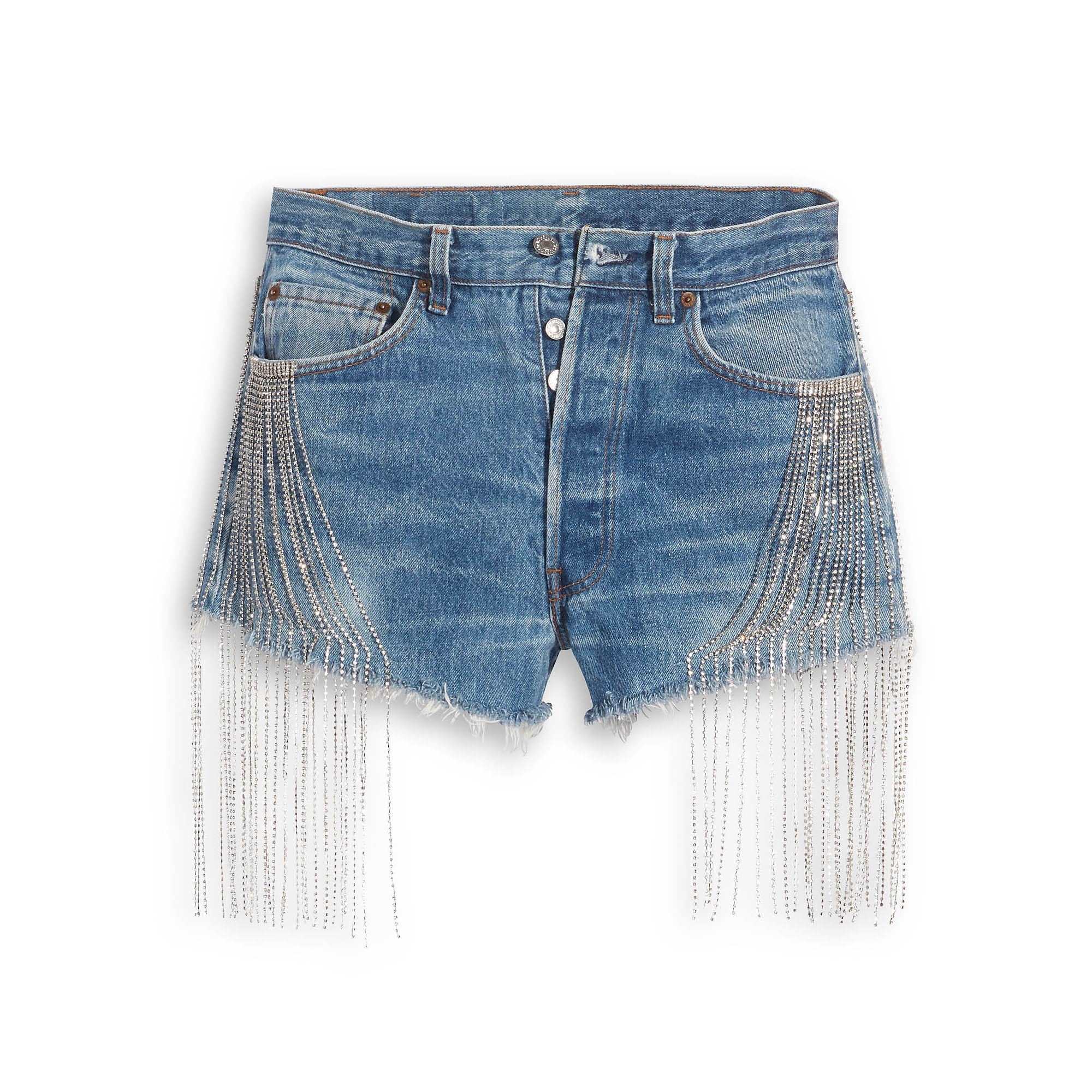 Levi's® X Naomi Osaka Crystal Fringe Shorts - 图片 5