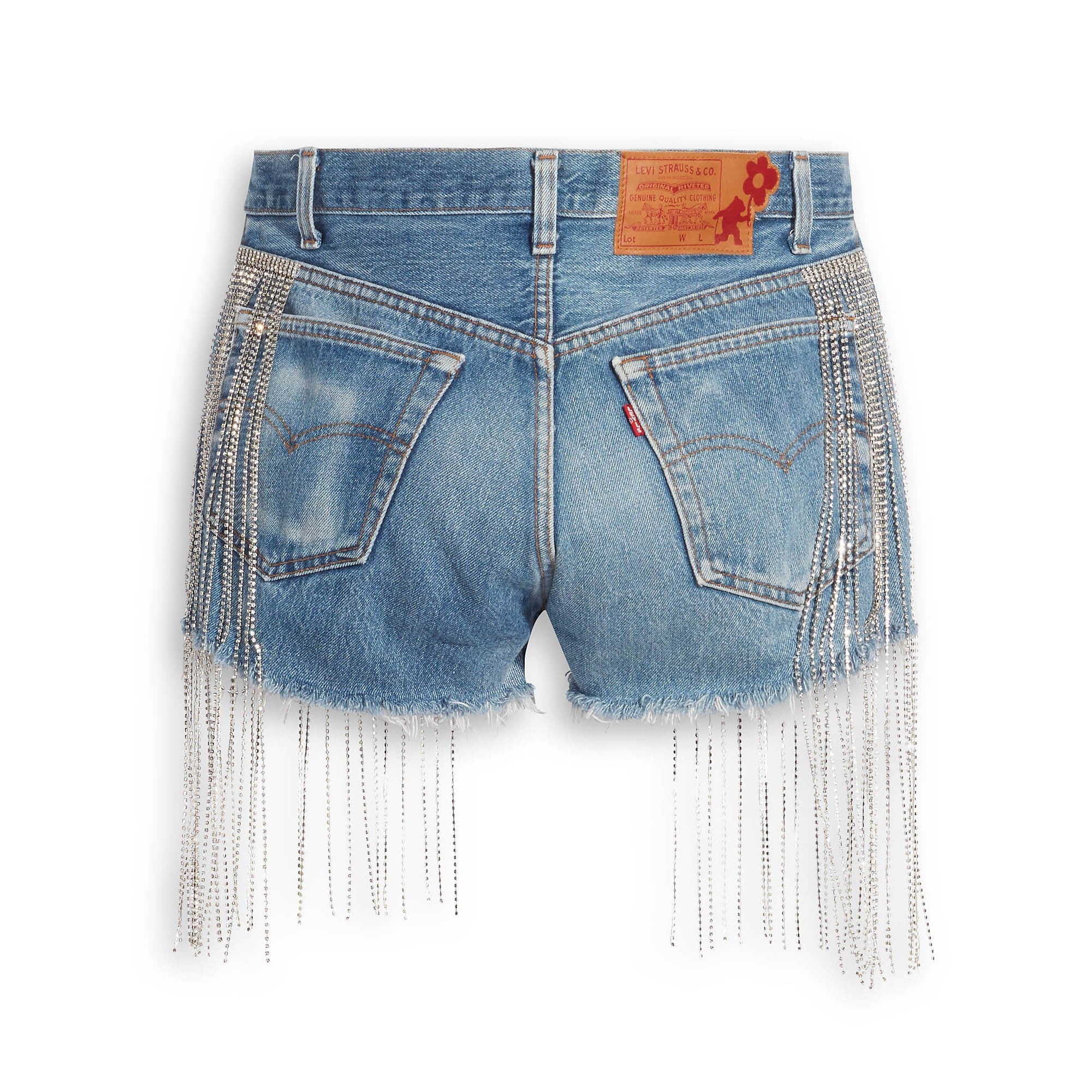 Levi's® X Naomi Osaka Crystal Fringe Shorts - 图片 6