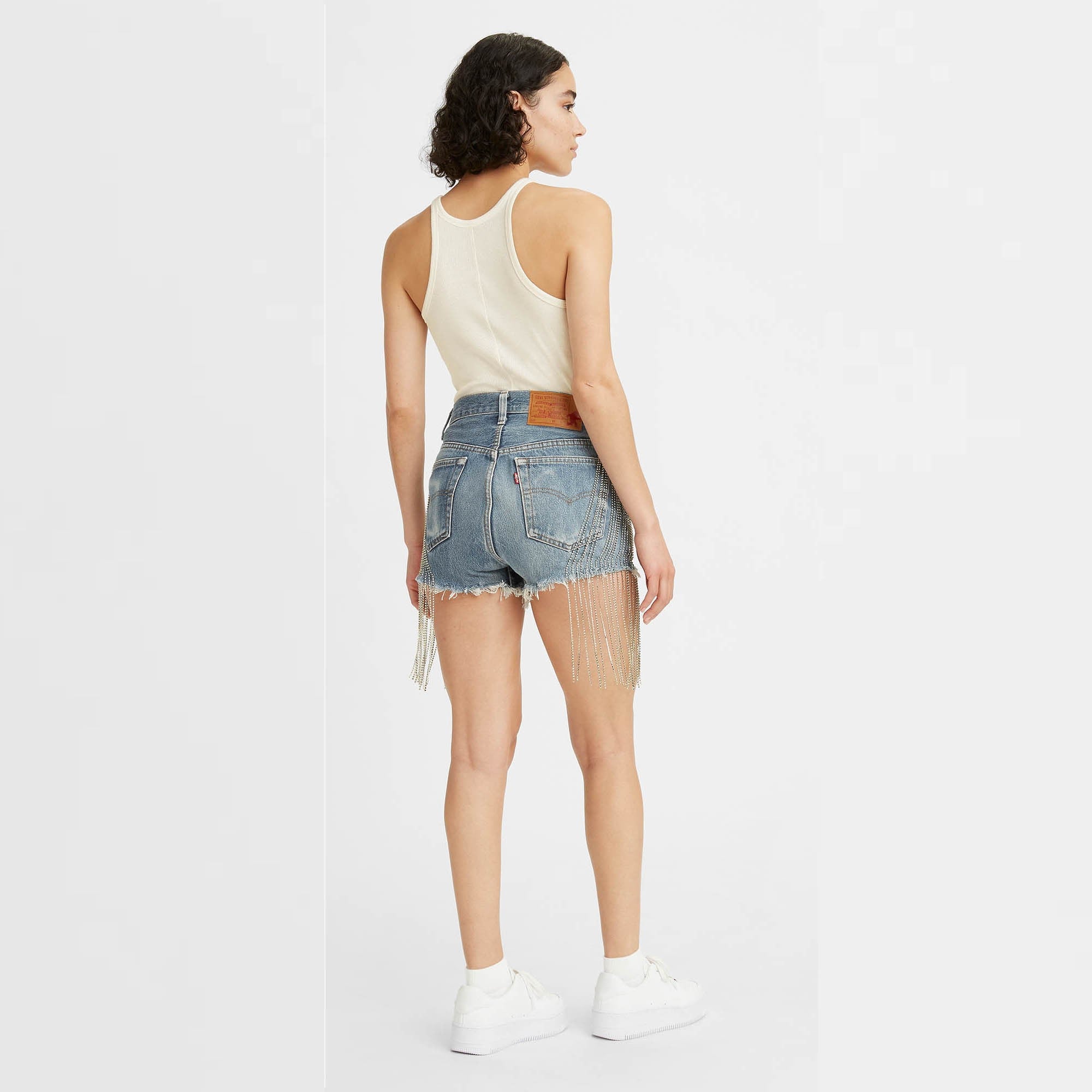 Levi's® X Naomi Osaka Crystal Fringe Shorts - 图片 2