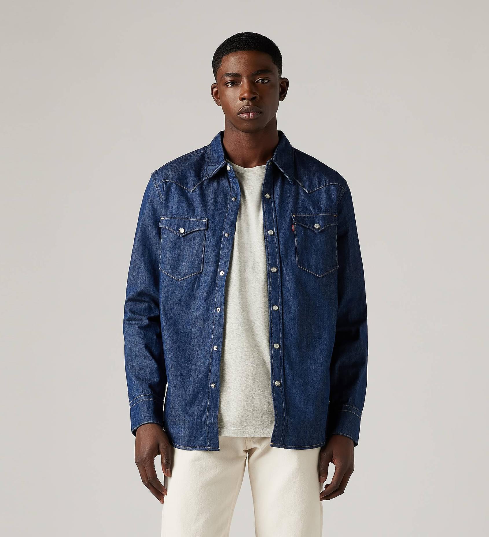 Levi's® Men's Barstow Denim Western Shirt. Standard Fit - 图片 4